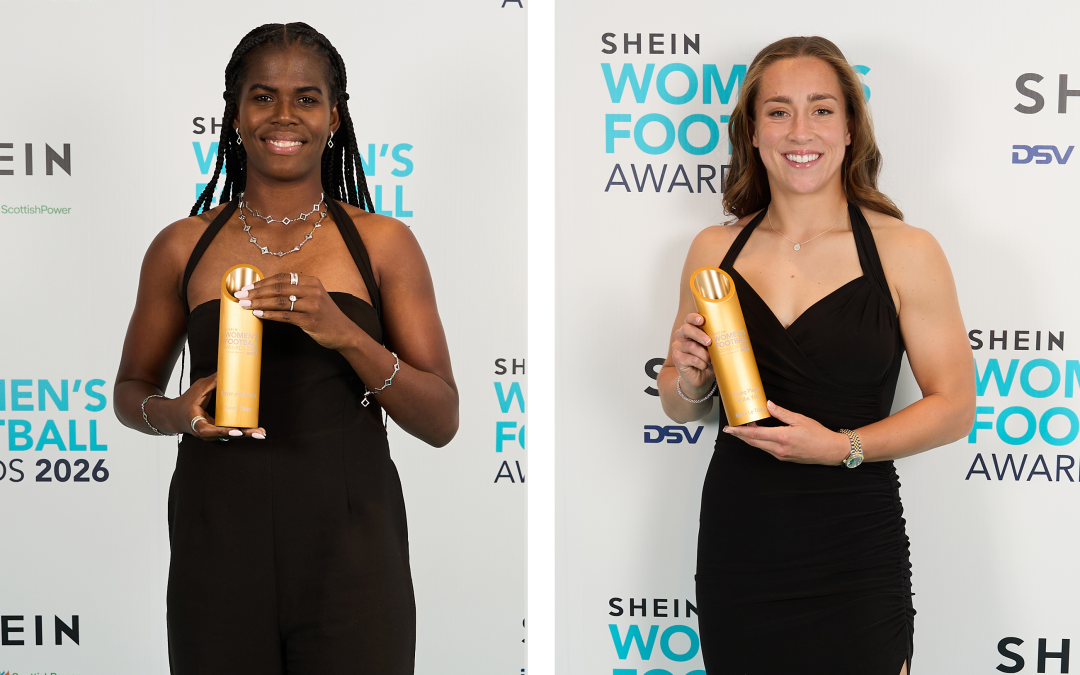 Bunny Shaw and Maya Le Tissier lead the winners at the 2026 SHEIN Women’s Football Awards