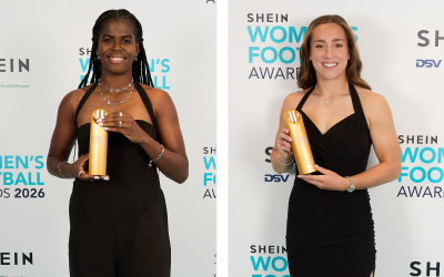 Bunny Shaw and Maya Le Tissier lead the winners at the 2026 SHEIN Women’s Football Awards